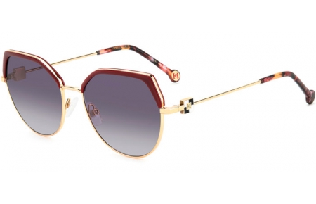 Lunettes de soleil - Carolina Herrera - HER 0238/S - 6K3 (9O) BURGUNDY GOLD // DARK GREY GRADIENT
