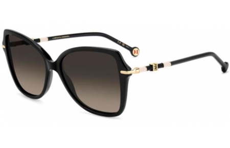 Lunettes de soleil - Carolina Herrera - HER 0302/S - 807 (HA) BLACK // BROWN GRADIENT