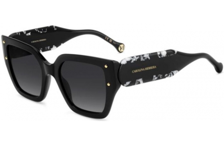 Lunettes de soleil - Carolina Herrera - HER 0323/S - 807 (9O) BLACK // DARK GREY GRADIENT