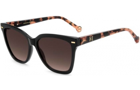 Sunglasses - Carolina Herrera - HER 0333/S - E12 (HA) BLACK SALMON HAVANA // BROWN GRADIENT