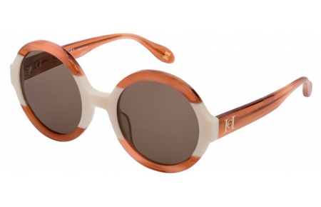 Lunettes de soleil - Carolina Herrera New York - SHN597L - 0VAV  PINK IVORY // BROWN