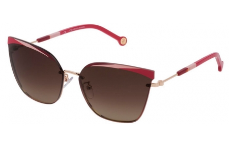 Gafas de Sol - Carolina Herrera - SHE147  - 0H33  ROSE GOLD BURGUNDY // BROWN GRADIENT