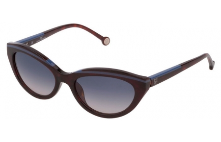 Gafas de Sol - Carolina Herrera - SHE833 - 0713  SHINY RED HAVANA // BLUE PINK GRADIENT