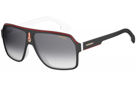Gafas de Sol - Carrera - CARRERA 1001/S - 80S (9O) BLACK WHITE // DARK GREY GRADIENT