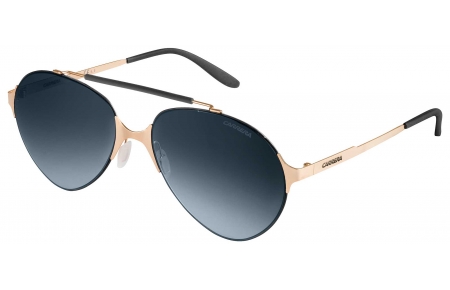 Gafas de Sol - Carrera - CARRERA 124/S - 1PW (HD)  MATTE BLACK GOLD // GREY GRADIENT