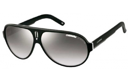 Gafas de Sol - Carrera - CARRERA 25 - WZF (IC) BLACK WHITE GREY // GREY GRADIENT MIRROR SILVER