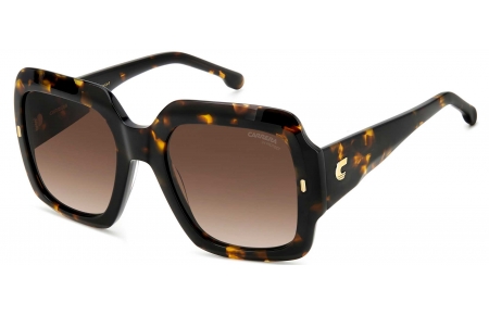 Gafas de Sol - Carrera - CARRERA 3004/S - 80S (HA) BLACK WHITE // BROWN GRADIENT