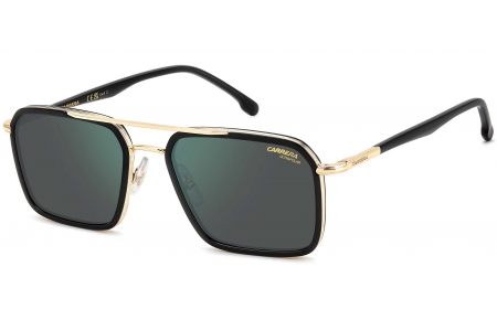 Gafas de Sol - Carrera - CARRERA 362/S - 2M2 (Q3) BLACK GOLD // GREEN GREY MIRROR POLARIZED