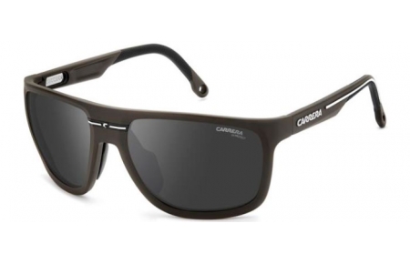Sunglasses - Carrera - C SPORT 08/S - YZ4 (T4) MATTE BROWN // BLACK SILVER MIRROR
