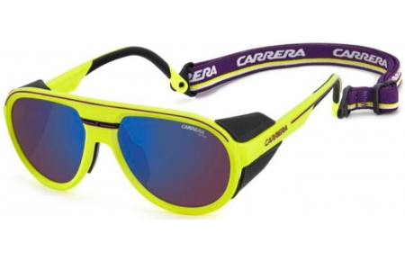 Sunglasses - Carrera - C SPORT 09/S/XT - 4CW (MG) YELLOW BLACK //  VIOLET HIGH CONTRAST BLUE FILTER