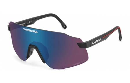 Sunglasses - Carrera - C SPORT 16/S - BLX (MG) MATTE BLACK RED // VIOLET HIGH CONTRAST BLUE FILTER