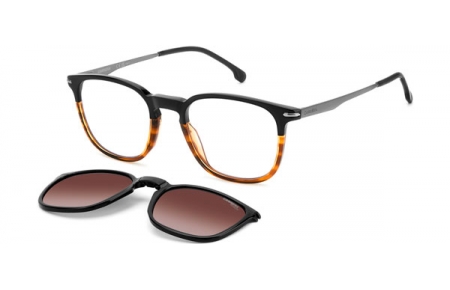 Frames - Carrera - CA 332/CS - WR7 (LA) BLACK HAVANA // CLEAR + CLIP ON BROWN GRADIENT POLARIZED