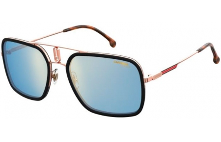 Gafas de Sol - Carrera - CARRERA 1027/S - 26S (2Y) BLACK GOLD COPPER // BLUE MIRROR