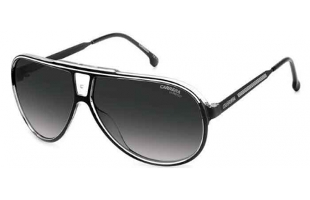 Gafas de Sol - Carrera - CARRERA 1050/S - 80S (9O) BLACK WHITE // DARK GREY GRADIENT