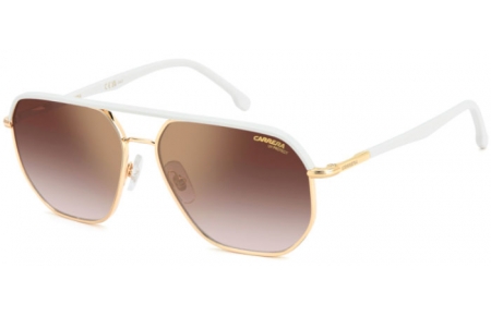 Lunettes de soleil - Carrera - CARRERA 304/S - VVP (YK) GOLD IVORY // BURGUNDY GRADIENT GOLD MIRROR