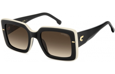 Gafas de Sol - Carrera - CARRERA 3085/S - 80S (HA) BLACK WHITE // BROWN GRADIENT