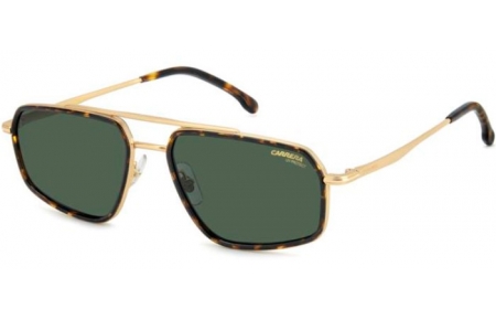Lunettes de soleil - Carrera - CARRERA 338/S - 0NR (QT) GOLD BROWN // GREEN