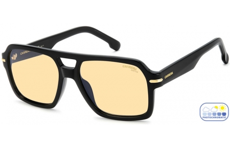 Sunglasses - Carrera - CARRERA 377/S - 807 (4A) BLACK // YELLOW PHOTOCROMIC ANTIREFLECTION