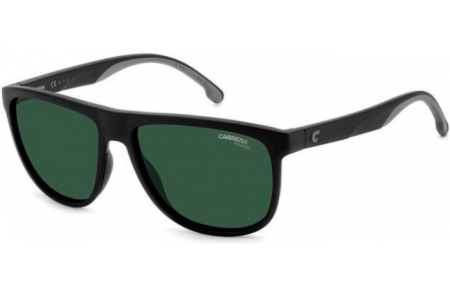 Sunglasses - Carrera - CARRERA 8059/S - 003 (UC) MATTE BLACK // GREEN POLARIZED