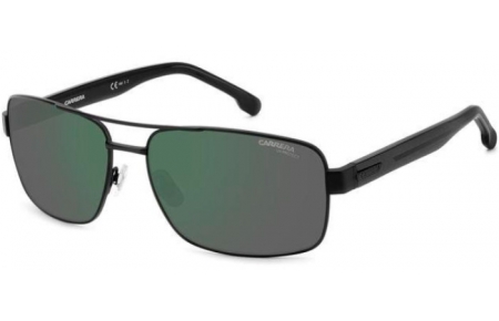 Sunglasses - Carrera - CARRERA 8063/S - 003 (Q3) MATTE BLACK // GREEN GREY MIRROR POLARIZED