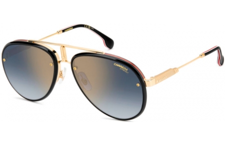 Lunettes de soleil - Carrera - CARRERA GLORY - Y11 (1V) GOLD RED // BLUE GRADIENT MIRROR GOLD