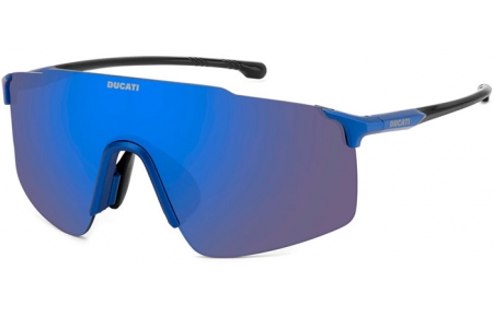 Lunettes de soleil - Carrera - CARRERA DUCATI CARDUC 033/S - TZQ (XT) BLUE METALIZED // BLUE SKY MIRROR