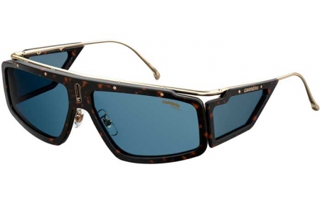 Gafas de Sol - Carrera - CARRERA FACER - 086 (KU) DARK HAVANA // BLUE GREY