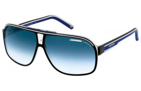 Gafas de Sol - Carrera - GRAND PRIX 2 - T5C (08) BLUE WHITE AND TRANSPARENT BLACK // DARK BLUE GRADIENT