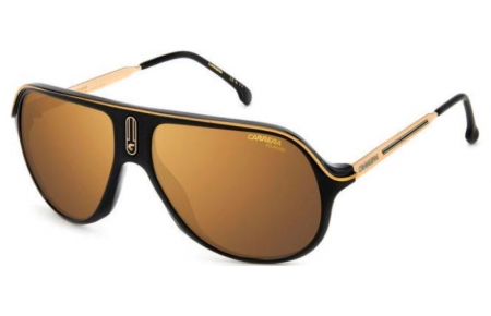 Gafas de Sol - Carrera - SAFARI65/N - 2M2 (YL) BLACK GOLD // GOLD MIRROR POLARIZED