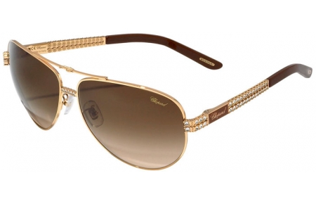 Lunettes de soleil - Chopard - SCHB24S - 0R26 SHINY GOLD // BROWN GRADIENT