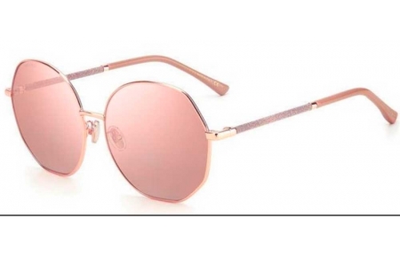 Gafas de Sol - Jimmy Choo - CORAL/G/SK - BKU (2S) GOLD NUDE // PINK MIRROR SILVER