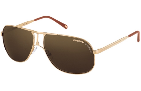 Lunettes de soleil - Carrera - CARRERA 2 - 81D (EC) LIGHT GOLD METAL SHINY // BROWN