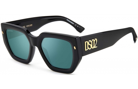 Gafas de Sol - Dsquared2 - D2 0031/S - ETJ (MT) BLACK TEAL // GREEN MIRROR