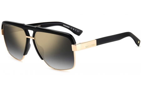 Gafas de Sol - Dsquared2 - D2 0084/S - 2M2 (FQ) BLACK GOLD // GREY GRADIENT GOLD MIRROR