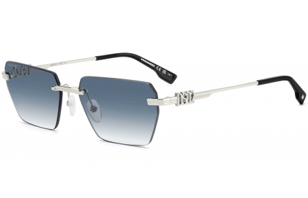 Gafas de Sol - Dsquared2 - D2 0102/S - 010 (08) PALLADIUM // DARK BLUE GRADIENT