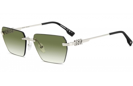 Gafas de Sol - Dsquared2 - D2 0102/S - 010 (9K) PALLADIUM // GREEN GRADIENT