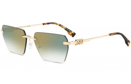 Gafas de Sol - Dsquared2 - D2 0102/S - PEF (D6)  GOLD GREEN // GREN GRADIENT MIRROR GOLD