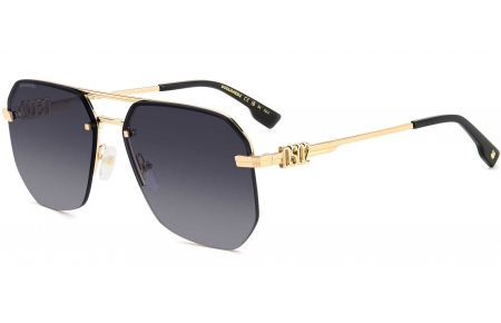 Gafas de Sol - Dsquared2 - D2 0103/S - RHL (9O) GOLD BLACK // DARK GREY GRADIENT