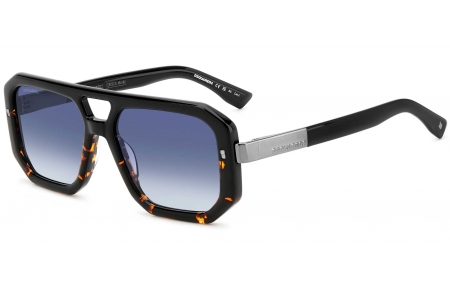 Gafas de Sol - Dsquared2 - D2 0105/S - WR7 (08) BLACK HAVANA // DARK BLUE GRADIENT