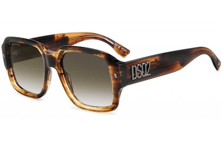 Gafas de Sol - Dsquared2 - D2 0106/S - GMV (9K) HORN BROWN // GREEN GRADIENT