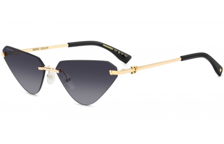 Gafas de Sol - Dsquared2 - D2 0108/S - RHL (9O) GOLD BLACK // DARK GREY GRADIENT