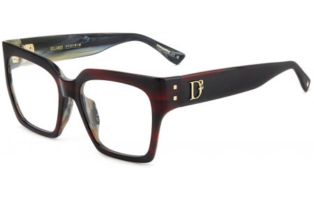 Monturas - Dsquared2 - D2 0151/G - K4G BURGUNDY HORN
