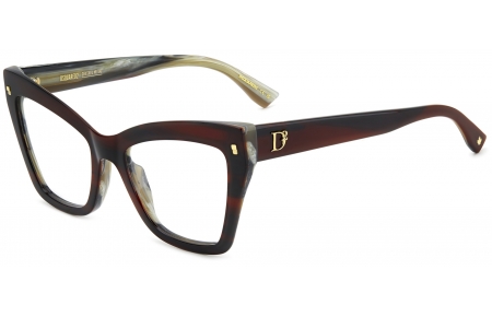 Monturas - Dsquared2 - D2 0152 - K4G BURGUNDY HORN