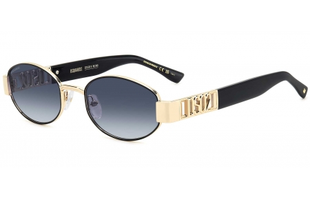 Gafas de Sol - Dsquared2 - D2 0155/S - 0NZ (08) MATTE GOLD // DARK BLUE GRADIENT