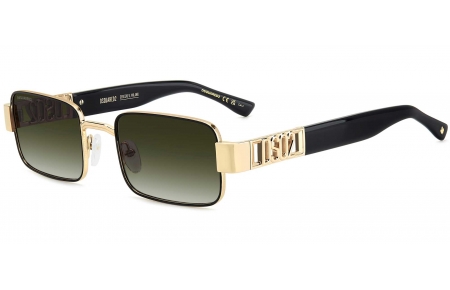 Gafas de Sol - Dsquared2 - D2 0156/S - 0NZ (9K) MATTE GOLD // GREEN GRADIENT