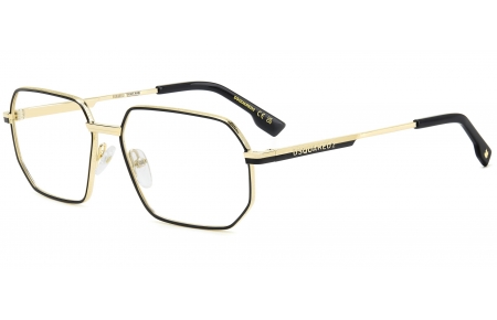 Monturas - Dsquared2 - D2 0158 - 0NZ MATTE GOLD BLACK