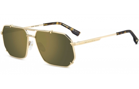 Gafas de Sol - Dsquared2 - D2 0175/S - J5G (CW) GOLD // GREEN MIRROR GOLD