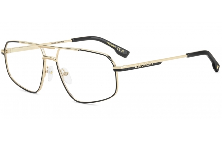 Monturas - Dsquared2 - D2 0176 - I46 MATTE BLACK GOLD