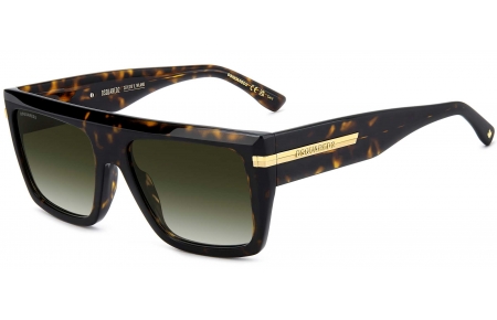 Gafas de Sol - Dsquared2 - D2 0177/S - 086 (9K) HAVANA // GREEN GRADIENT