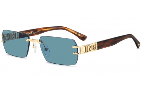 Gafas de Sol - Dsquared2 - D2 0189/S - 000 (KU) ROSE GOLD // BLUE GREY